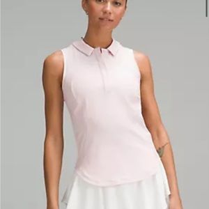 NWT size 4 Lululemon Quick Dry Sleeveless Polo Shirt Straight Hem